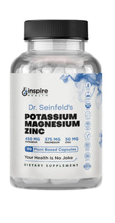 GINSPIRE NUTRITION Magnesium Potassium Zinc bottle label for daily electrolyte support