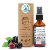 GIVOL calcium citrate bottle with wild cherry flavor for easy daily intake