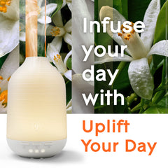 Glade orange-neroli diffuser bottle highlights bright citrus with Neroli