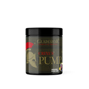 Gladiator Crixus Pump bottle with Blueberry Lemonade flavor, highlighting enhanced hydration and pump