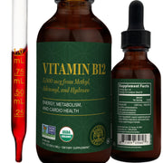 Global Healing Center B12 liquid bottle front view for daily energy support