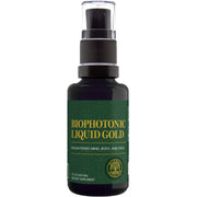 Global Healing Center Biophotonic Liquid Gold Spray bottle front view for daily wellness support.