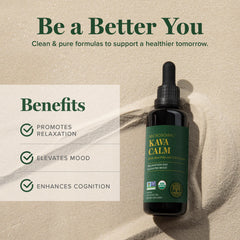 Global Healing Center Kava Calm bacopa extract supports memory and focus in healthy adults.