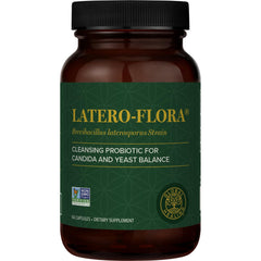 Global Healing Center Latero-Flora bottle front view supports daily gut balance.