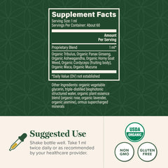 Global Healing Center Men's Hormone Support liquid image demonstrates quick absorption benefits.