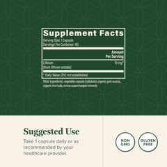 Global Healing Center non-GMO label on packaging signaling clean ingredients.