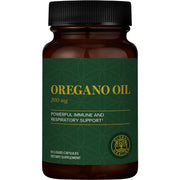 Global Healing Center oregano oil capsules bottle for daily wellness.
