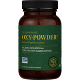 Global Healing Center Oxy-Powder bottle showing the capsule-based formula for gentle gut cleansing