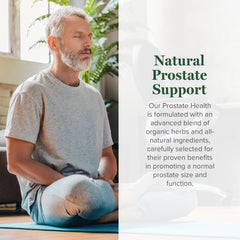 Global Healing Center Prostate Health label highlights herbs for urinary support