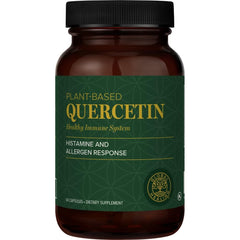 Global Healing Center Quercetin 250 mg bottle with capsules for daily immune support.