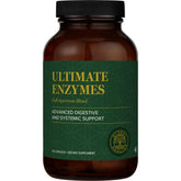 Global Healing Center Ultimate Enzymes bottle front promotes broad digestive support.