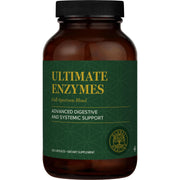 Global Healing Center Ultimate Enzymes bottle front promotes broad digestive support.