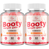 Glorithiventa Booty Gummies peach flavor bottle for a tasty daily routine.