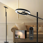 Glowrium light therapy lamp with remote control for easy daily adjustments.