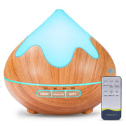 GLOXA diffuser remote control enables easy mist and light adjustments.
