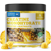 GlucoBio Creatine Gummies bottle front shows convenient pre-workout energy support