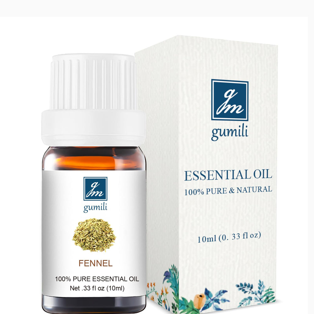 GM Gumili fennel essential oil bottle ideal for diffusers and DIY blends.