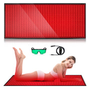 GMOWNW manta terapia luz roja cuerpo entero desplegada para uso en casa.