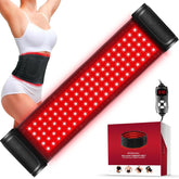 GMOWNW red light therapy belt front view with 3 in 1 LED beads for targeted treatment