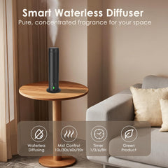 GMSYSW waterless diffuser black top view showing sleek profile.
