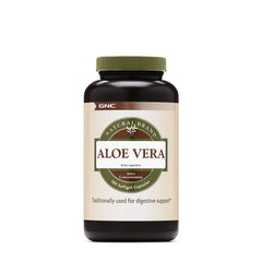 GNC Aloe Vera SoftGel bottle packaging view for easy daily vitality support