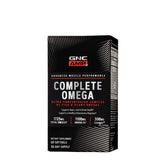 GNC AMP Complete Omega bottle label highlights ingredients and benefits.