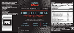 GNC AMP Complete Omega dosage information supports easy daily planning.