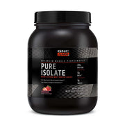 GNC AMP Pure Isolate Strawberry bottle highlights clean label for quick-serving fitness fuel.