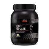 GNC AMP Pure Isolate Vanilla Custard tub ready for fast post-workout fueling.