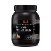 GNC AMP Sustained bottle in Cinnamon Toast flavor for all-day protein support.