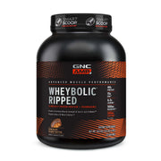 GNC AMP Wheybolic Ripped packaging front shows protein blend.