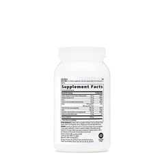 Close-up of product label detailing B-vitamins and caffeine for alertness