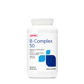 GNC B-Complex 50-180 capsules bottle for daily energy support.