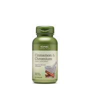 GNC Herbal Plus Cinnamon & Chromium bottle promotes daily metabolic support.