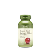 GNC Herbal Plus Grape Seed Extract 300mg bottle for daily antioxidant support.