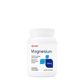 GNC Magnesium 500mg capsules bottle for daily bone support.
