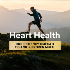 GNC Mega Men fish oil EPA capsule showcases 700 mg EPA for heart health support.