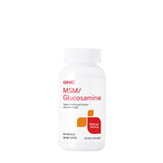 GNC MSM Glucosamine 500mg bottle for daily joint support.