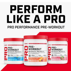 GNC Pro Performance Pre-Workout powder dissolving in water for quick mix