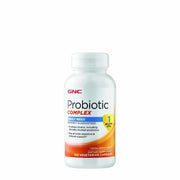 GNC Probiotic Complex bottle showing 1B CFUs supports gut health and immune balance.