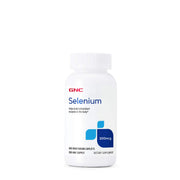 GNC Selenium 200mcg tablets bottle front view for easy daily antioxidant supplementation