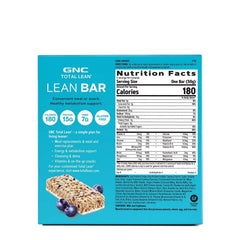 GNC Total Lean Bar blueberry yogurt bar close-up showing texture and color