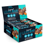GNC Total Lean Layered Lean Bar Coconut Caramel pack offers a convenient high-protein snack
