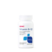 GNC Vitamin B-12 500mcg bottle front promoting energy support