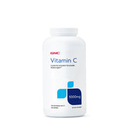 GNC Vitamin C 1000 mg bottle front showing packaging and antioxidant focus.
