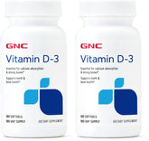 GNC Vitamin D3 softgel bottle ready for daily bone and teeth health support.