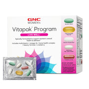 GNC Women's Live Well Vitapak pack shot for daily energy and immune support.