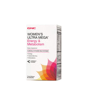 GNC Women's Ultra Mega Energy bottle supports daily vitality and metabolism.
