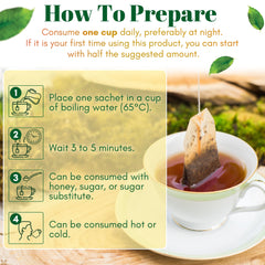 GN+Vida Pinalim individually wrapped tea bags preserve freshness and convenience.