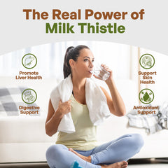 Go Nutra Milk Thistle extract label highlights 10:1 potency.